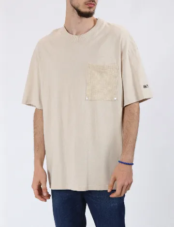 Tricou Jack&Jones, crem