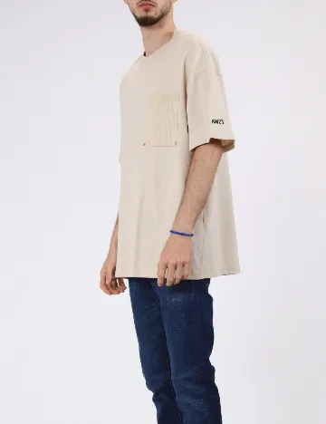 Tricou Jack&Jones, crem