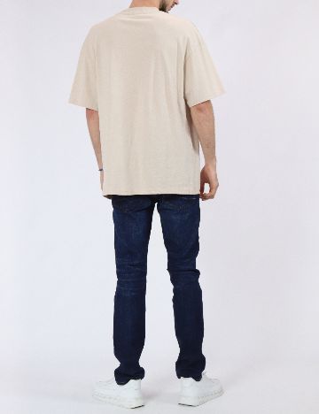 Tricou Jack&Jones, crem