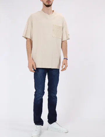 Tricou Jack&Jones, crem