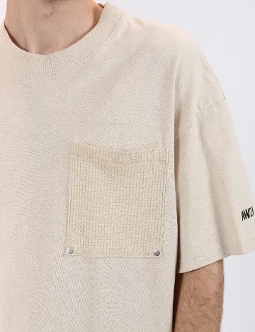 Tricou Jack&Jones, crem