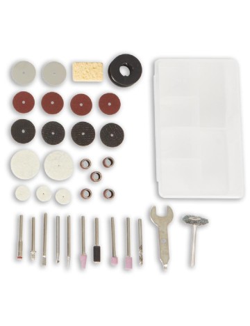 Set pistol de lipit si slefuitor FERM, rosu