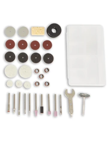 Set pistol de lipit si slefuitor FERM, rosu