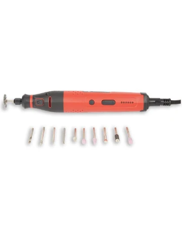 Set pistol de lipit si slefuitor FERM, rosu