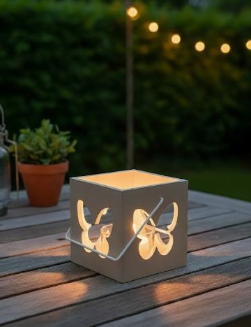 Suport lumanare, bej