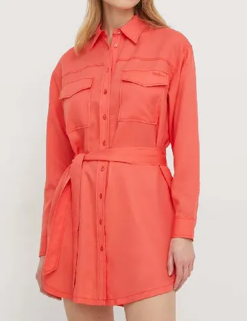 Rochie scurta Pepe Jeans, corai