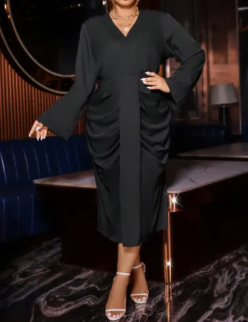 Rochie medie SHEIN CURVE, negru