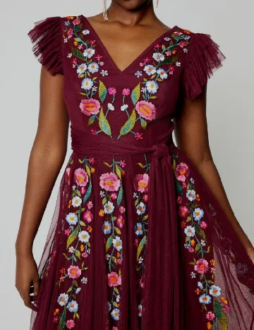 Rochie medie Coast, visiniu Rosu