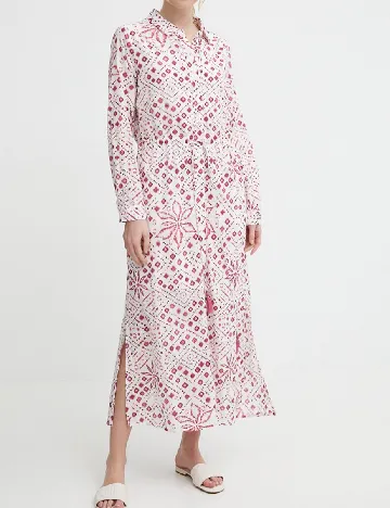 Rochie medie Pepe Jeans, alb