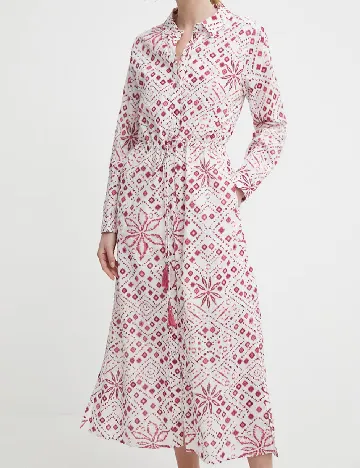 Rochie medie Pepe Jeans, alb