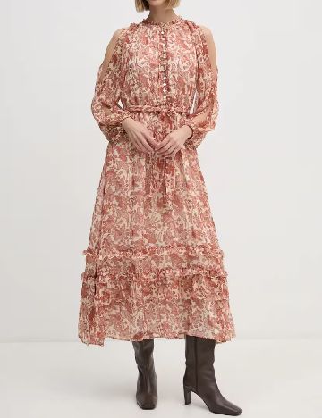 Rochie medie Pepe Jeans, maro