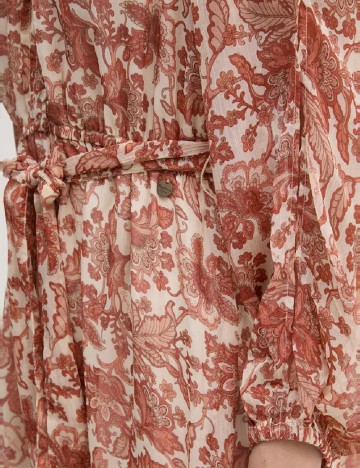 Rochie medie Pepe Jeans, maro