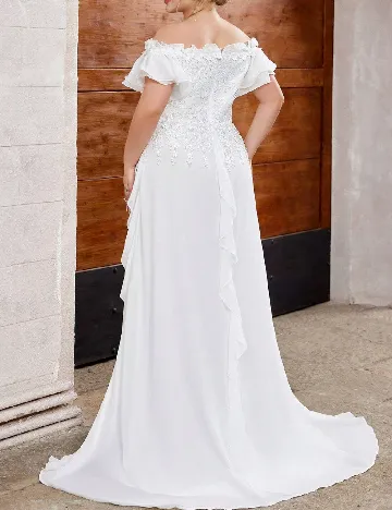 Rochie lunga SHEIN CURVE, alb