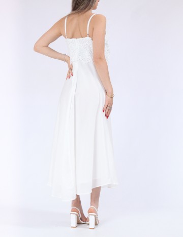 Rochie lunga Only, alb