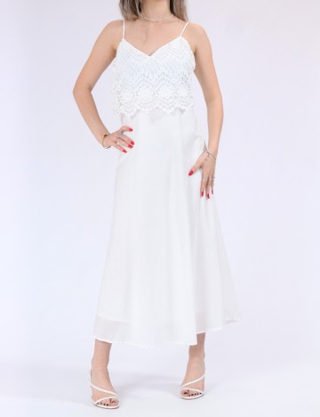 Rochie lunga Only, alb