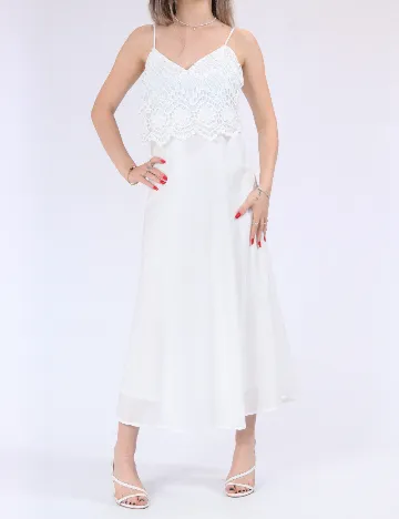 Rochie lunga Only, alb
