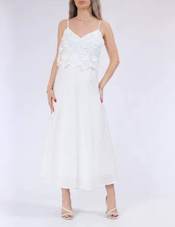 Rochie lunga Only, alb