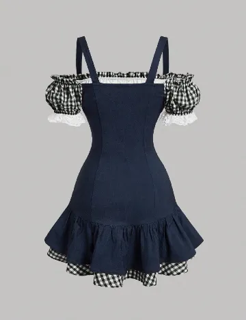 Rochie scurta SHEIN, albastru