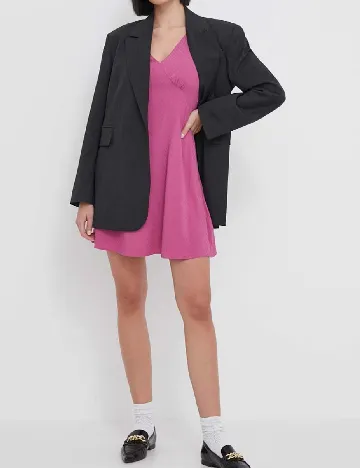 Rochie scurta Pepe Jeans, roz