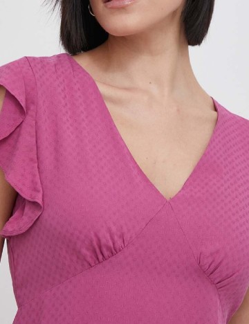 Rochie scurta Pepe Jeans, roz