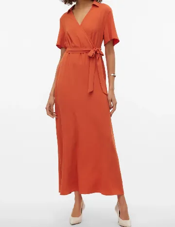 Rochie lunga Vero Moda, portocaliu