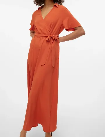 Rochie lunga Vero Moda, portocaliu