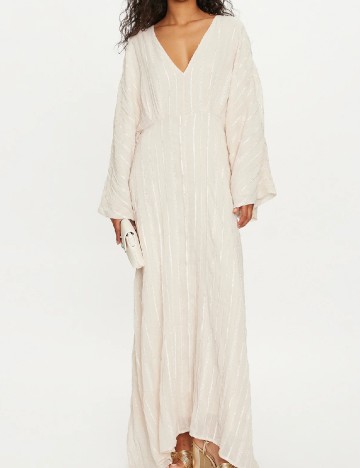 Rochie lunga Vero Moda, crem