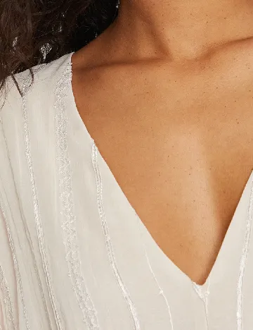 Rochie lunga Vero Moda, crem