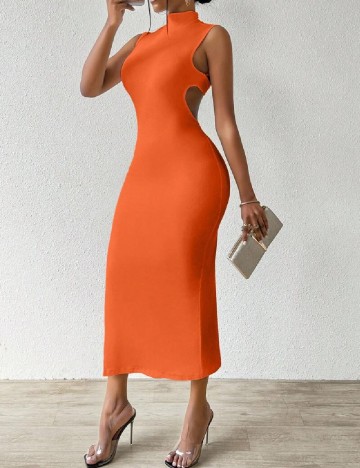 Rochie lunga SHEIN, portocaliu