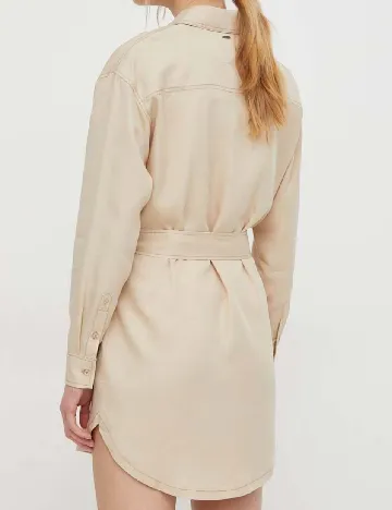 Rochie scurta Pepe Jeans, crem