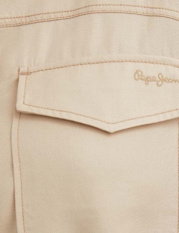 Rochie scurta Pepe Jeans, crem