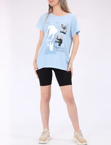 Tricou Only, albastru