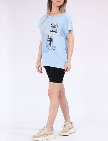 Tricou Only, albastru