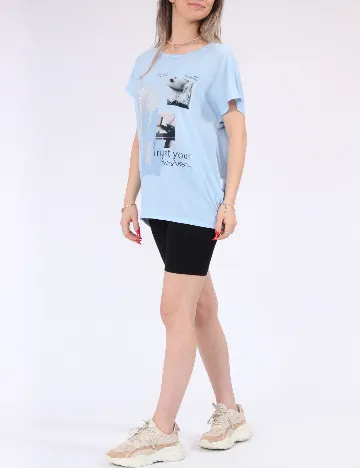 Tricou Only, albastru