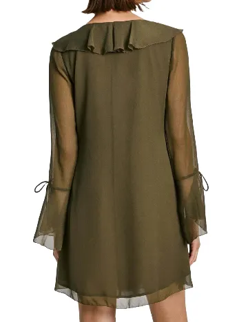 Rochie scurta Pepe Jeans, kaki