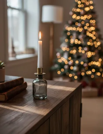 Suport lumanare Home Accents, gri Gri