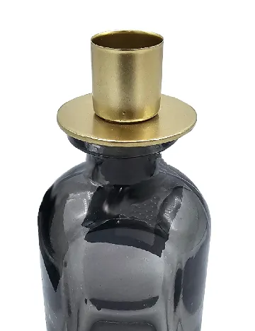 Suport lumanare Home Accents, negru