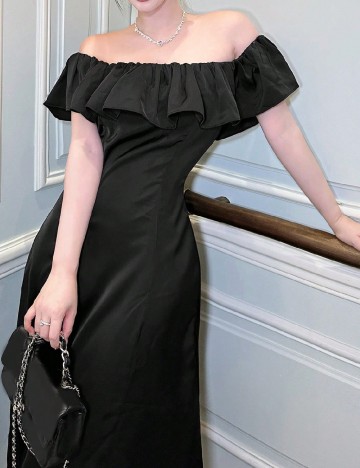 Rochie medie Dazy, negru