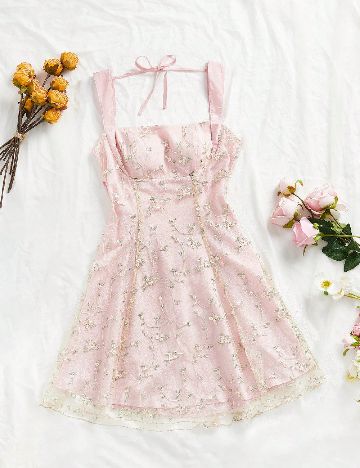 Rochie scurta SHEIN, roz