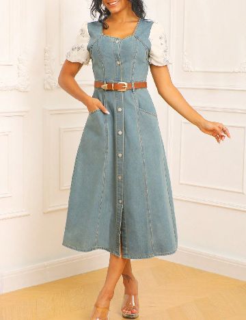 Rochie medie SHEIN, albastru