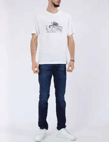 Tricou Jack&Jones, alb Alb