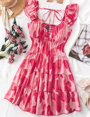 Rochie scurta SHEIN, roz