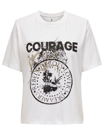 Tricou Only, alb