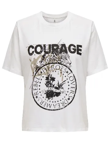 Tricou Only, alb