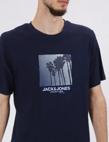 Tricou Jack&Jones, bleumarin Albastru
