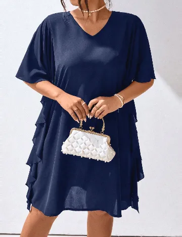 Rochie scurta SHEIN CURVE, albastru