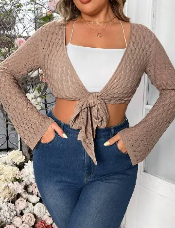 Top SHEIN CURVE, maro