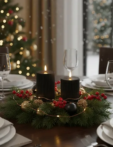 Set lumanari LED 3 bucati Zd Trading, negru Negru