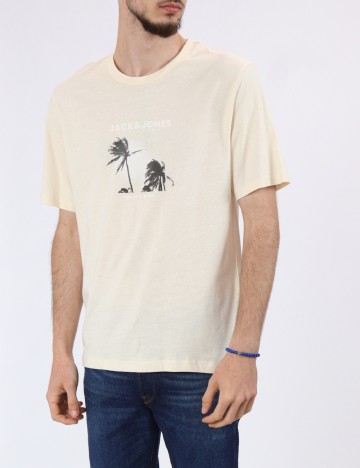 Tricou Jack&Jones, crem