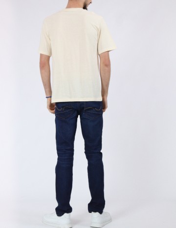Tricou Jack&Jones, crem